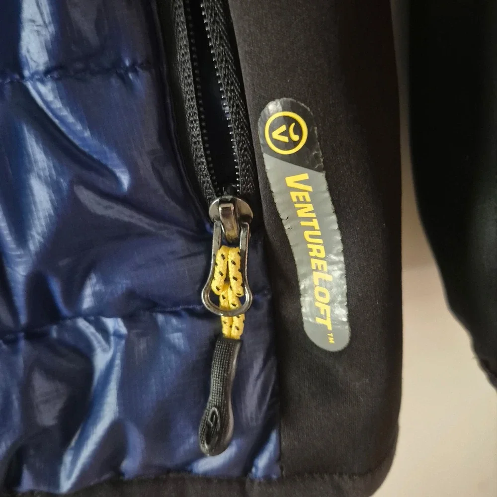C9 by Champion Kids VentureLoft Hybrid Puffer Jacket Blue Black Small L5494